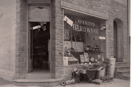 old aykroyd hardware storefront